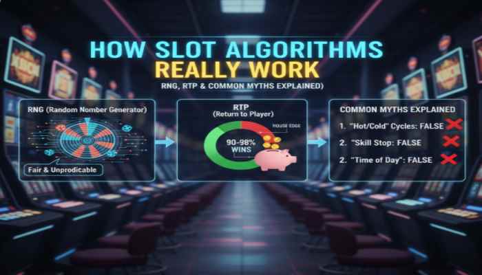 How Slot Algorithms Really Work | RNG, RTP & Common Myths Explained 1 How Slot Algorithms Really Work RNG, RTP & Common Myths Explained